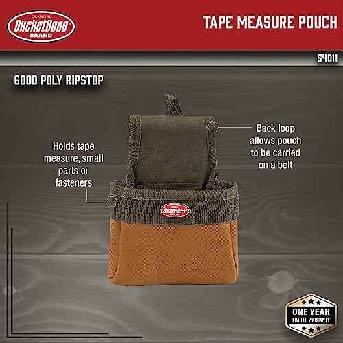 Bucket Boss Tape Measure Pouch in Brown, 54011