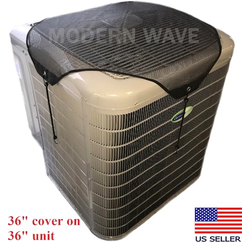 Modern Wave 36 x 36 Inch Outdoor AC Cover Mesh Protector for Air Conditioners