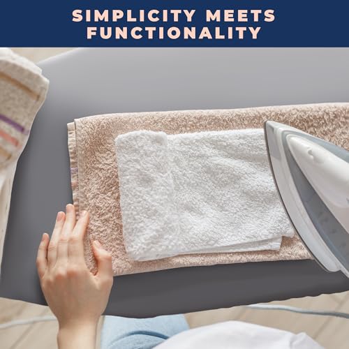 Happhom 15x54 Inch Ironing Board Cover and Pad Extra Thick 4-Layer, Gray (Heat, Scorch & Stain Resistant)