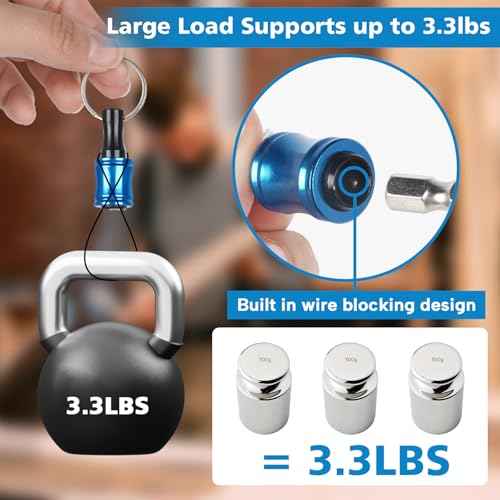 1/4 Bit Holder Keychain 6pc, 1/4 inch Hex Shank Bit Holders, Quick Release Bit Holder For Nut Driver, Screwdriver & Drill Bits w/Key Chain Carabiner