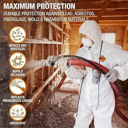 Tiger Tough Heavy Duty All Purpose Coverall, White Safety Suit for Superior Comfort & Protection