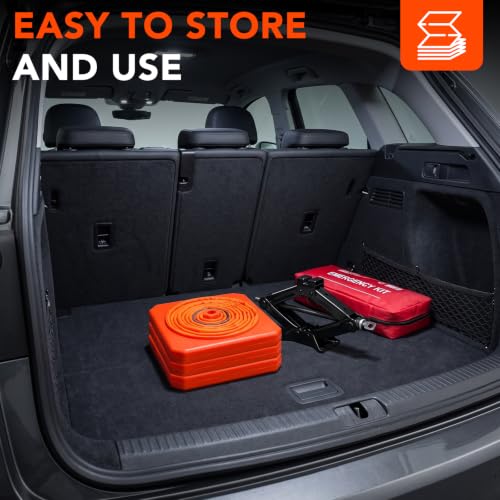 TENKAIWICK 18 Inch 6 Pack Collapsible Traffic Cones with Reflective Collar - Orange Safety Cones for Parking, Driveway, Roadwork