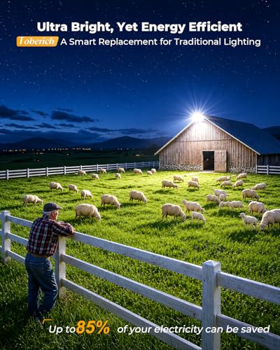 Toberich 150W LED Barn Light Dusk to Dawn Outdoor Yard Light 20000LM 6500K Daylight, 120V