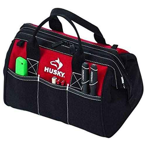 Husky 12 Inch Contractor¡¯s Multi-Purpose Water-Resistant Tool Bag