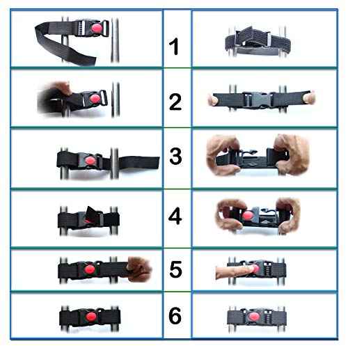 French Door Fridge Lock Multifunctional Baby Cabinet Lock for Refrigerators Cabinets RV Cable Tie Best Gifts for Child Safety Products Black 2 Pack