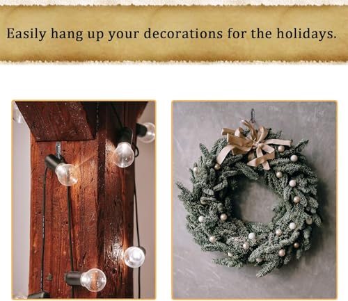 30 PCS Picture Hanging Nails, Thumb Tacks for Wall Hangings, Heavy Duty Wall Tacks for Drywall , Art, Posters, Photos, Hanging Kit with Nails & Hooks (Black)