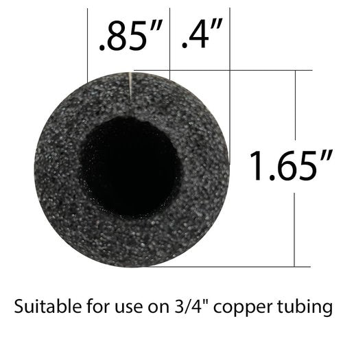 Foam King Brand Insulating Foam Pipe Covers. 3/4 inch by 3 feet, Pack of 4