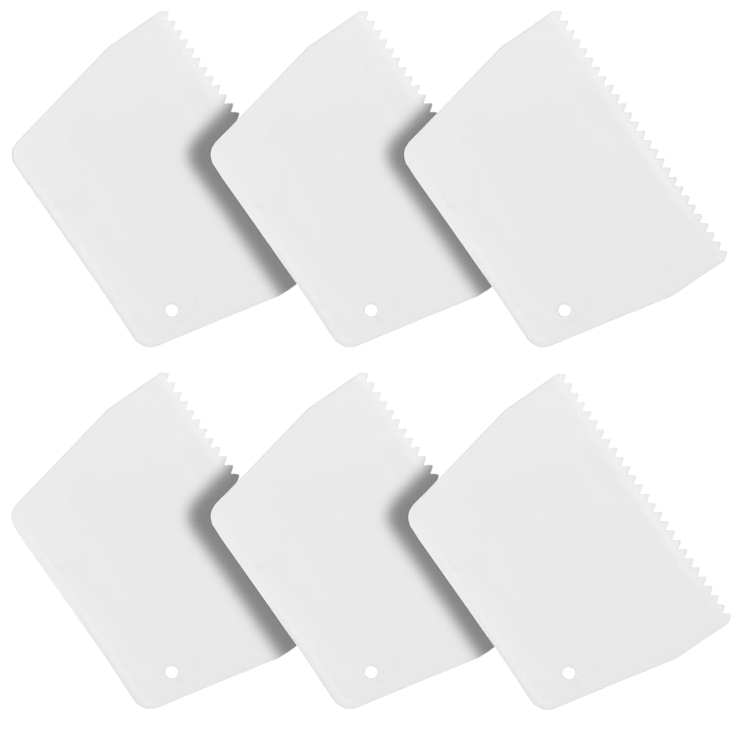 YGHSZ adhesive spreader notched Glue Spreader adhesive barrier spreader plastic trowel notched 3/16 Inch Inch Tooth, Hardwood Flooring Spreader spread epoxy (6 Pack)