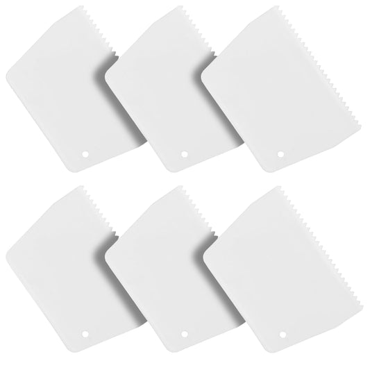 YGHSZ adhesive spreader notched Glue Spreader adhesive barrier spreader plastic trowel notched 3/16 Inch Inch Tooth, Hardwood Flooring Spreader spread epoxy (6 Pack)