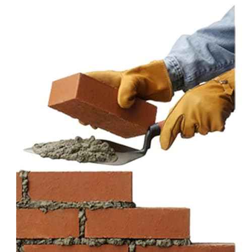 Edward Tools 6¡± Brick Laying Trowel - High Carbon Steel Gauging Brick Trowel For Placing Mortar between Brick, Stone and Concrete - Ergonomic Rubber Grip Handle