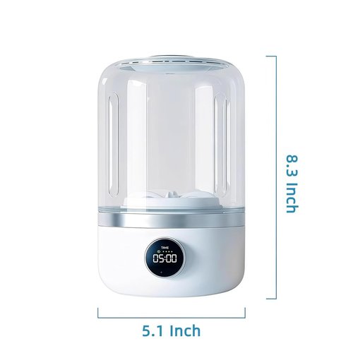 Wireless Underwear Mini Smart Laundry Cup, Rechargeable Underwear Washing Machine, Portable Mini Lavadora Para Ropa Interior for Bra, Socks, Baby Clothes and Camping Rv Travel (White)