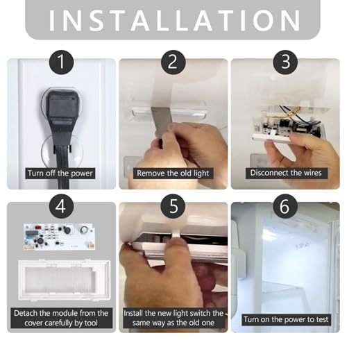 Refrigerator LED Light Control Boards W10515058 & W10515057 – 3-Pack Replacement