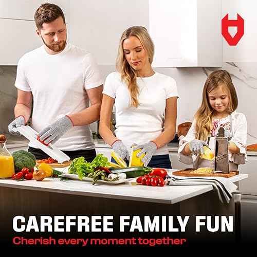 NoCry Kids Cutting Gloves, XS (8-12 Years) ? 100% Food Grade and Level 5 Protection ? Comfortable and Lightweight, Yet Tough ? Ambidextrous ? Ideal for Fishing, Wood Carving and Whittling