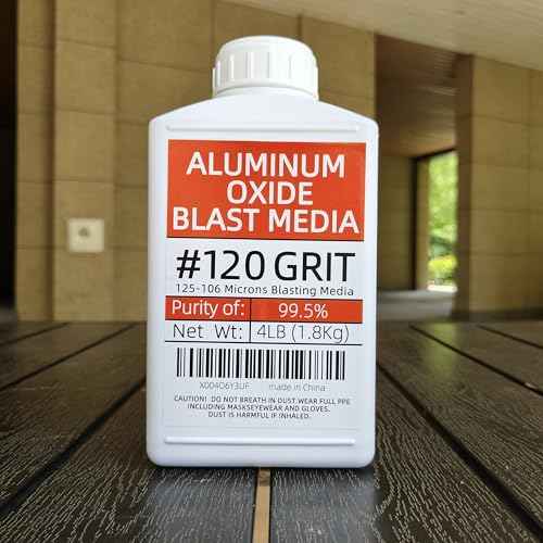 #120 Grit Aluminum Oxide Sandblasting Medium (4 Lbs/1.8 Kg) Fine Sandblasting Medium - Application: Used As Abrasive And Medium For Sandblasting Cabinets And Sandblasting Machines. (Purity 99.5%)