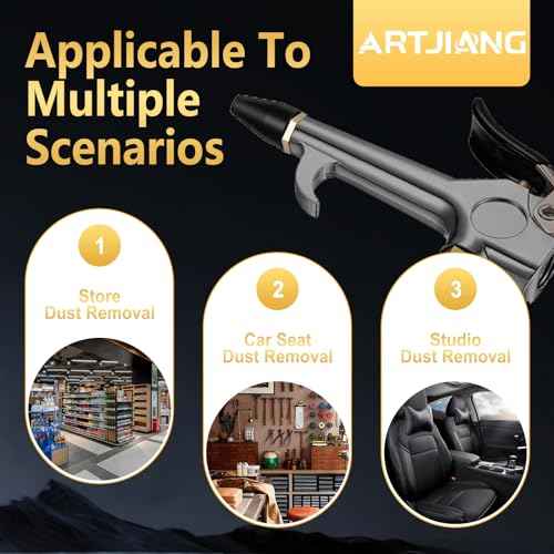 12pcs Black Rubber Air Tool Tip Air Nozzle for Blow Tool Automotive Car Vehicle Accessory Air Tool Parts & Accessories Air Blow Guns Tool