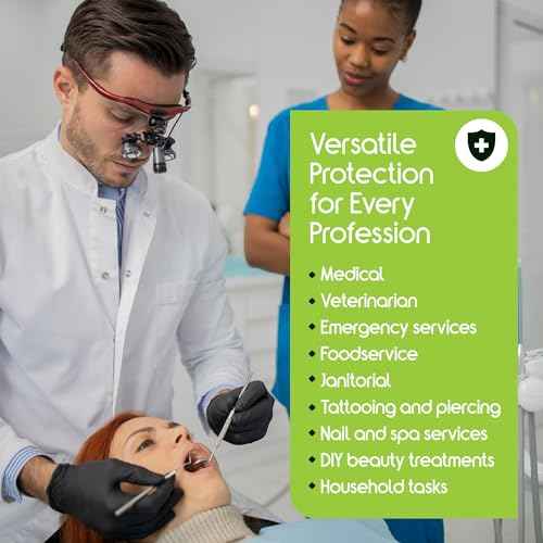 Inspire Black Nitrile Disposable Gloves | 4.5 Nitrile Medical Exam Cooking Cleaning Disposable Black Gloves (Box Of 100, Medium)