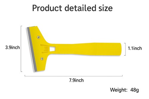 4" Wide Extendable Razor Blade Scraper Tool with 10 Extra Scraper Blades Paint Cleaning Tool, Floor, Razor, Glass Window
