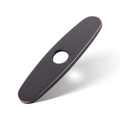 Faucet Plate, ALEASHA Kitchen Sink Cover Stainless Steel Plate for 1 or 3 Hole Bathroom or Kitchen Sink Faucet 10 Inch Escutcheon Hole Covers, Oil Rubbed Bronze
