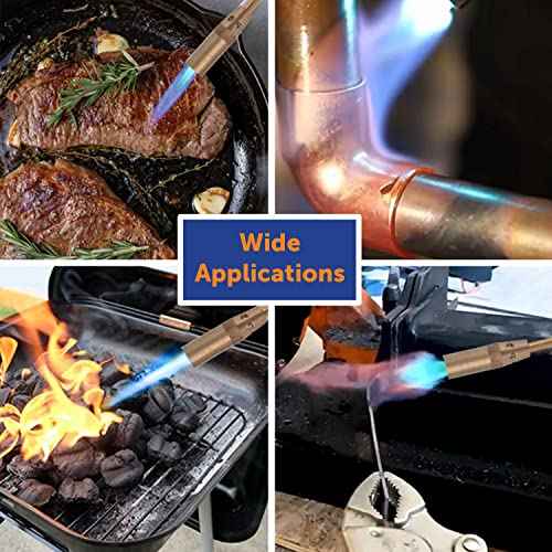 Flame King YSNAX1-003 Propane Gas Blow Torch for Soldering Copper, Thawing Frozen Pipes, Metal Bending, Plumbing & Lighting a Charcoal/Campfire