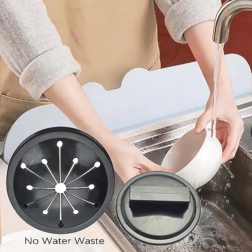 3-Inch Garbage Disposal Splash Guard & Sink Stopper - Universal Rubber Fit