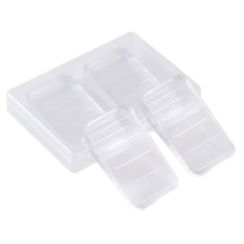 ZZRANYE Rubber Wedges Shims 4 Pack Table Wedge Clear Toilet Shims for Leveling,Furniture Levelers for Uneven Floors,Hot Tub Restaurant Appliance Shims for Leveling Feet(10mm)