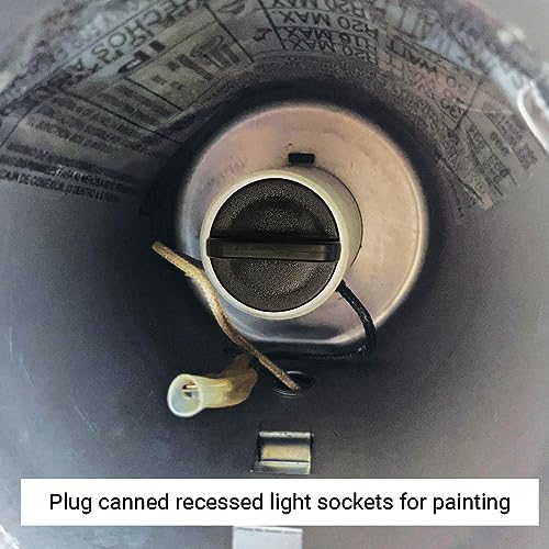Skillflex 5 Pack E26 Light Socket Safety Caps for String & Recessed Lights