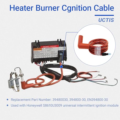 Replacement 30" Ignition Cable 394800-30 for Honeywell S8610U Ignition Module