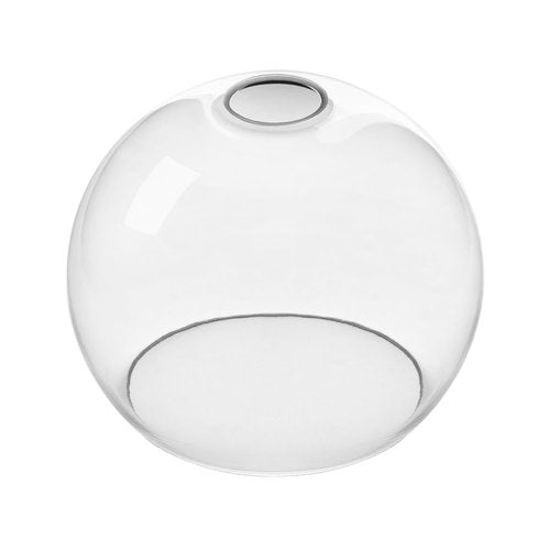 Fixture Replacement Globe Shade with 1.65 Inch Fitter, 8 Inch Diameter, E26 Base 1-5/8 Inch Fitter, Glass Lampshade Cover for Pendant Wall Sconce Chandelier Vanity Light (Clear)
