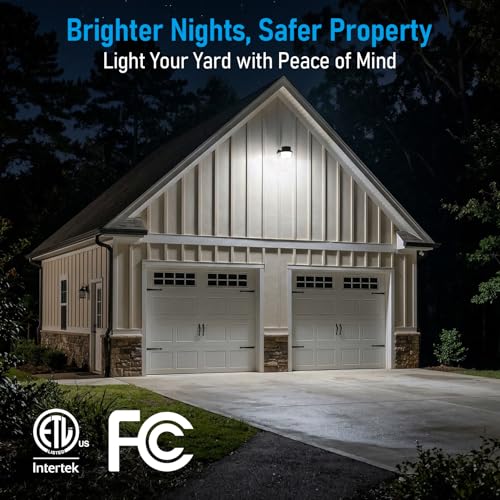 Torchstar Daylight Dusk to Dawn LED Barn Light 5000K Bronze Outdoor Lighting