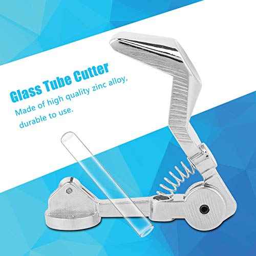Zinc Alloy Glass Cutter, Glass Tube Cutter Tubing Cutting Machine Hand Tools, Glass Cutters Tools for Cutting Small Glass Tube Max Diameter 40mm 1.57