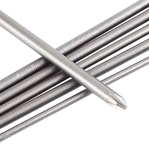 6Pcs Long Phillips Screwdriver Bits Set ? 150mm Magnetic No-Slip Phillips Bits, 1/4" Hex Shank S2 Steel Cross Head Screwdriver Bit Set (PH1 PH2)