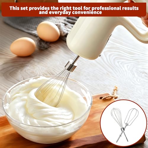 KitchenAid Hand Mixer Attachments Set of 6 – Beaters, Whisk, Rod & Dough Hooks (LRWZOV)