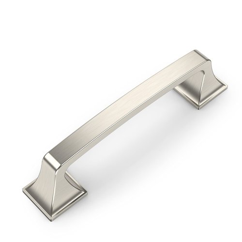 Amerdeco 10 Pack Brushed Satin Nickel 3.75 Inch(96mm) Hole Centers Kitchen Cabinet Pulls Hardware Kitchen Handles for Cabinets Cupboard Handles Drawer Pulls