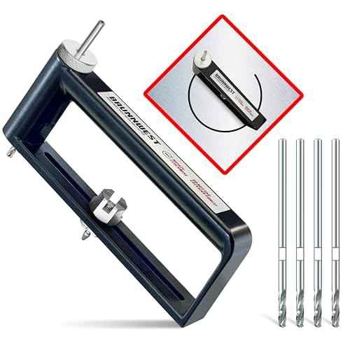 Adjustable Sheet Metal Hole Cutter with 4 Extra BITS, Sheet Metal Circle Cutters, Metals Holes Saw, HVAC Ductwork/Duct Hole Cutter - Cut 2-12¡± Circles Holes in 24Ga Steel and 26Ga Stainless