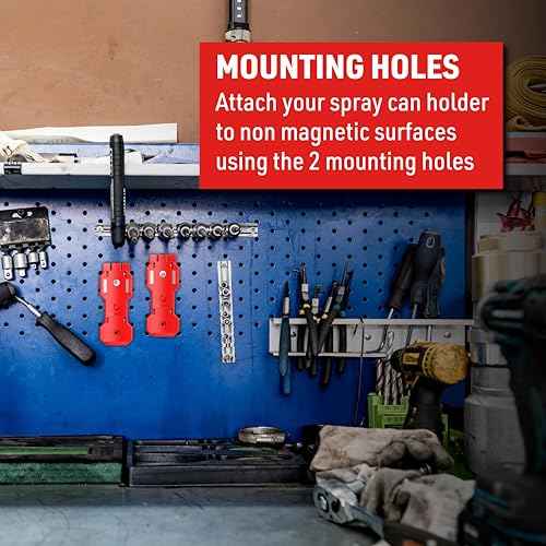 EZRED Magnetic Spray Can Holder 3-Pack Flexible Non-Marring Polymer Lid Holder