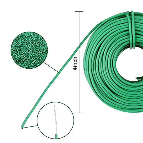 YDSL 100 Feet Green Plant Tie Support - Soft Garden Twine for Climbing Vegetables & Flowers, Diameter 2.5mm, Reusable