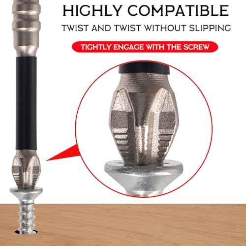 High Magnetic Drill Bit Set: K5 Impact Resistant Anti-Slip Bits, Non-Slip Alloy Steel for Impact Drivers, DIY/Pro Use 6pcs (25-150mm)?