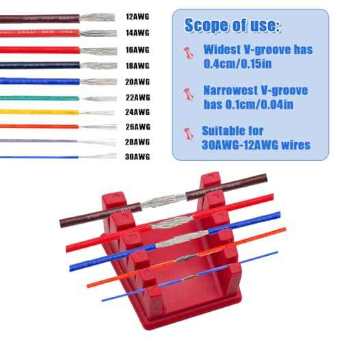 1PCS Soldering Station Clamp,Welding Soldering Holder Station Helping Hands Soldering Station Wire Clamp Bracket Holder with 5 Slots Third Hand Station with Magnetic for 30AWG to 12AWG Wire Cable
