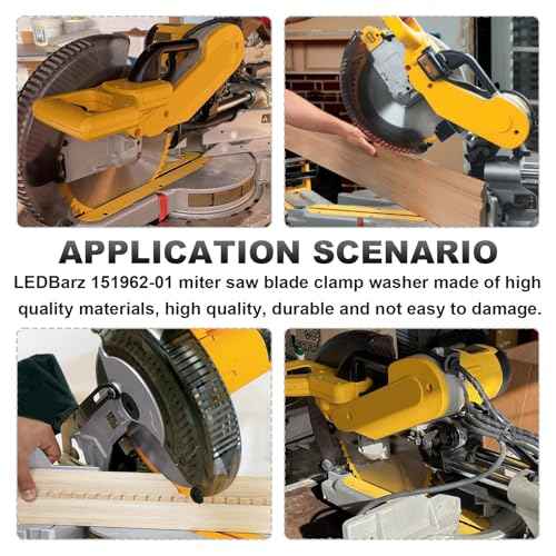 151962-01 Miter Saw Blade Clamp Washer for Dewalt Miter Saw Fits for Dewalt Miter Saw 703 and 718 Black and Decker Miter Saw Kobalt Miter Saw