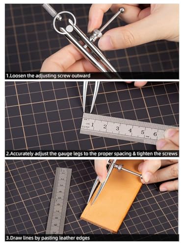 WUTA Spring Wing Divider 304 Stainless Steel Precision Scriber