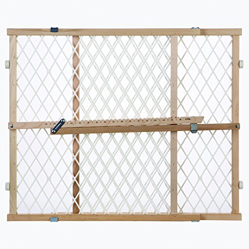 Toddleroo by North States Wooden Baby Gate - Adjustable Pressure Mount, 26.5-42 Inches Wide, 23 Inches Tall, Easy Install