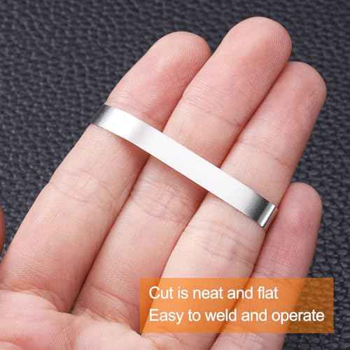 HARFINGTON 100pcs Pure Nickel Strip 0.1 x 5 x 100mm 99.6% Nickel Solid Pure Nickel Strips for Lithium Battery Packs Car Nickel Solder Tap for Cell Battery Pack Spot Welding and Soldering