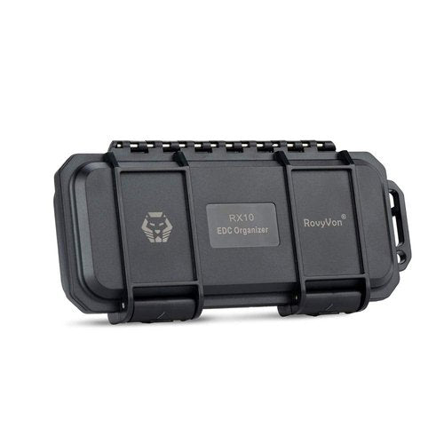 RovyVon RX10 EDC Tool Case Box, Small Organizer Storage to Protect Gears Gadgets, 1PCS, 6.89" x 3.21" x 1.45" (Black)