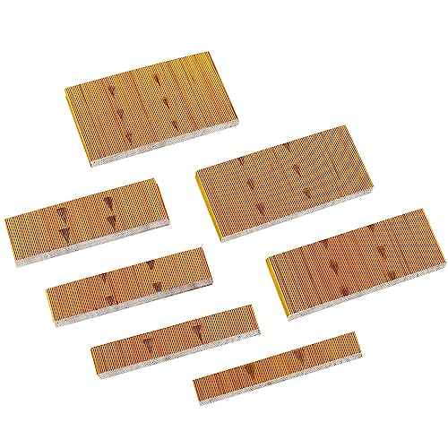 HAMWOO 7000 pcs 23 Gauge Pin Nails, Headless Pinner Nails, 7 Sizes Assorted 3/8 Inch to 1-3/8 Inch for Molding Cabinetry Building,photo frame,handicrafts Assembly