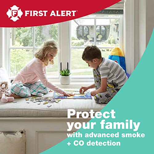 First Alert Hardwired Smoke & Carbon Monoxide Alarm with Adapter Plugs, 10-Year Battery Backup - Model SC9120B