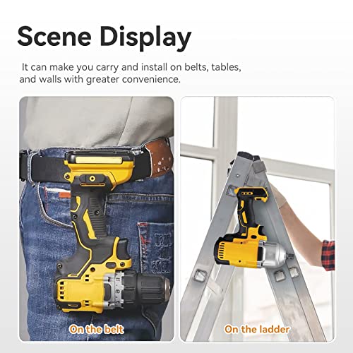 Belt Clips for Dewalt, 6pcs 304 Stainless Steel Drill Tool Clips with Screws for Dewalt N268241 N086039 Fit for 20V Power Tools for DCD980 DCD985 DCD980L2 DCD985L2