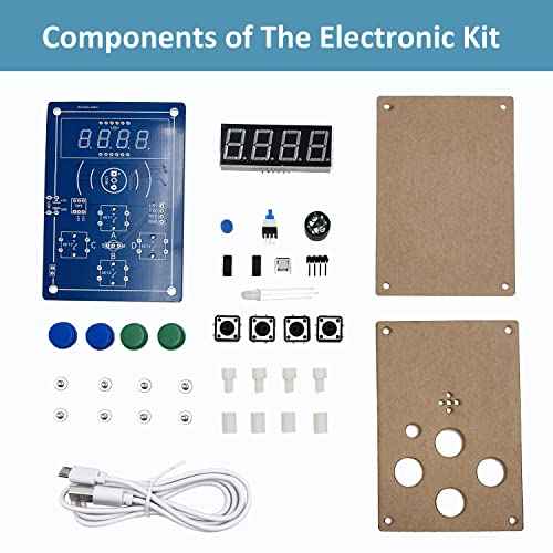 DIY Digital Tube Game Soldering Kit, Interesting Electronic Kits, Solder Project Kit, STEM Kit for Practicing Soldering, Learning and Teaching Electronic