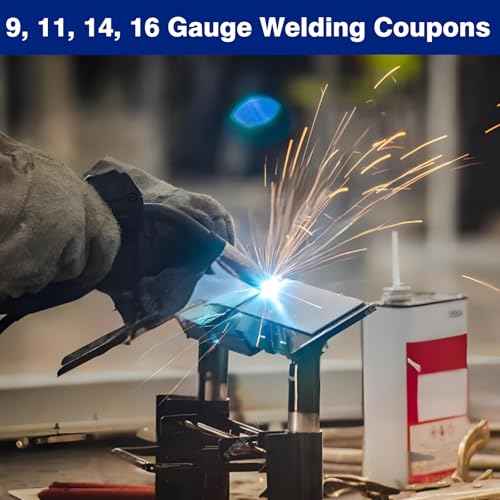 Coopay 24 Pack Welding Practice Kit 2¡± x 4¡± Welding Coupons (9, 11, 14, 16 Gauge Mild Steel), 6 PCS Each Mild Plate, Weld Practice and Training for MIG, TIG Stick, Arc, Spot, Gas, Wirefeed and Brazing