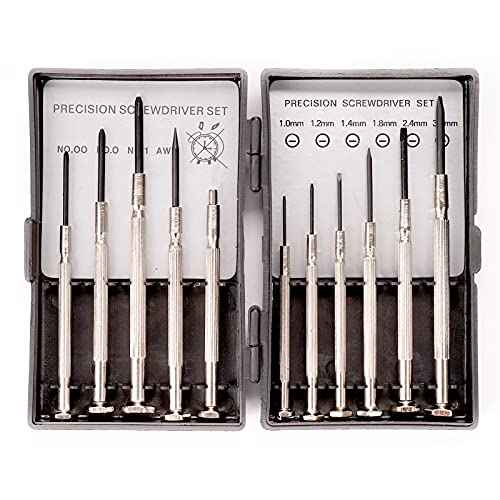 11PCS Mini Precision Screwdriver Set, XAQISHIRE Small Screwdriver Set for Repair Computer, Electronics, Toys, Watch