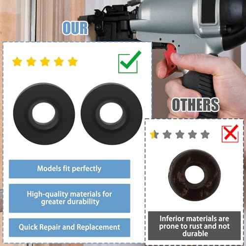 890725 Nailer Rubber Retainer for Porter Cable Nail Gun - 2 Pcs